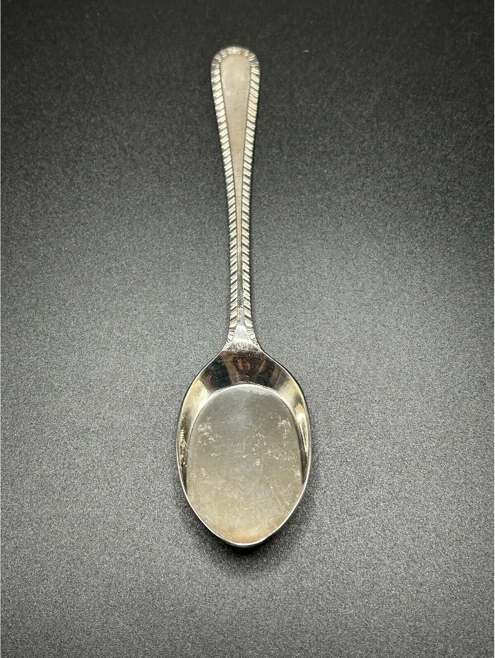 Vintage Set Of 10 Heritage Birmingham Teaspoon Silver Plated Solid Handle 5.5 in